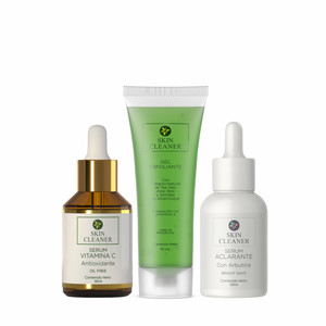 KITX3 Gel Exfoliante + Serum Despigmentante + Serum De Vit C