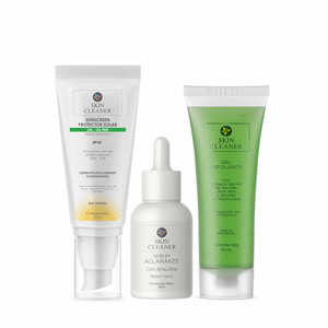 KITX3 Gel Exfoliante + Serum Despigmentante + Protector Solar En Gel SPF50+