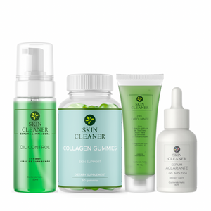 KITX4 Espuma Limpiadora + Gel Exfoliante + Serum Despigmentante + Gummies De Colágeno