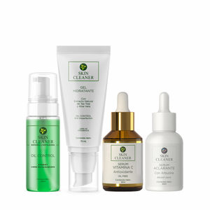 KITX4 Espuma Limpiadora + Serum Despigmentante + Serum De Vit C + Gel Hidratante