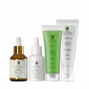 KITX4 Gel Exfoliante + Serum Despigmentante + Serum De Vit C + Gel Hidratante
