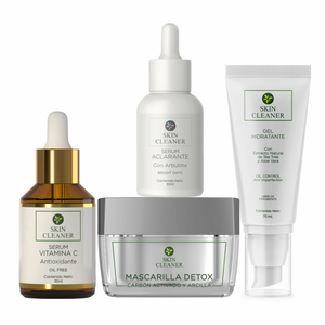 KITX4 Mascarilla Detox + Serum Vit C + Serum Despigmentante + Gel Hidratante