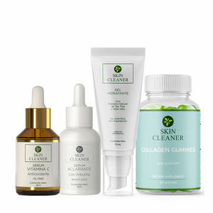 KITX4 Serum Despigmentante + Serum De Vit C + Gel Hidratante + Gummies De Colageno