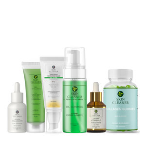 KITX6 Espuma Limpiadora + Gel Exfoliante + Serum Vit C + Serum Despigmentante + Protector Solar + Gummies De Colágeno