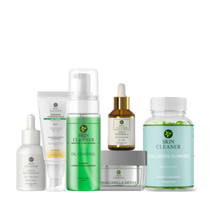 KITX6 Espuma Limpiadora + Mascarilla Detox + Serum Despigmentante + Serum Vit C + Protector Solar + Gummies De Colágeno