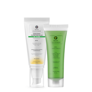 KITX2 Gel Exfoliante + Protector Solar En Gel SPF 50+