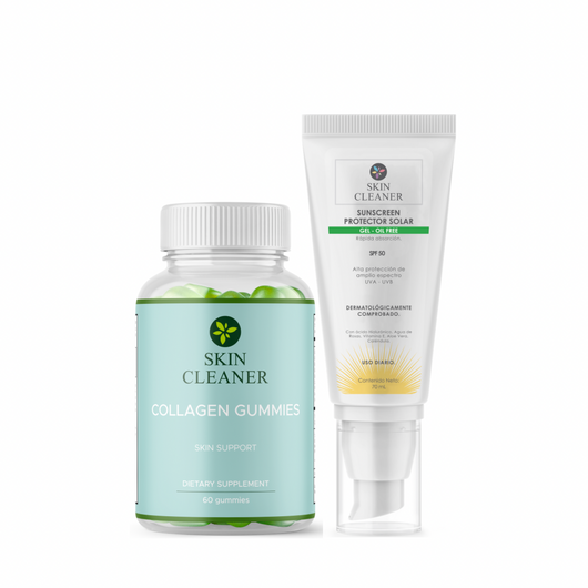 KITX2 Protector Solar En Gel SPF 50+ + Gummies De Colageno