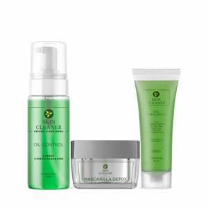 KITX3 Espuma Limpiadora + Gel Exfoliante + Mascarilla Detox